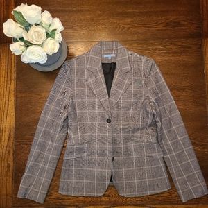 Grey Plaid Blazer